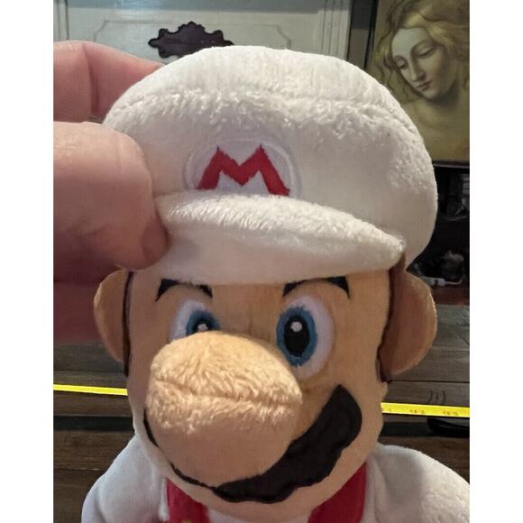 2021 Super Mario Stuffed Plush Figure White Hat Red Overalls Nintendo - Picture 10 of 13